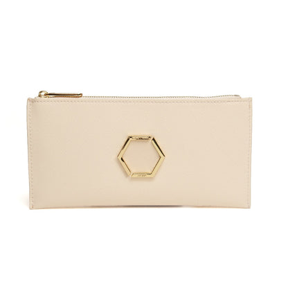 Cream - Honeycomb Brunel Slimline Purse
