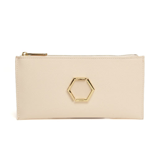 Cream - Honeycomb Brunel Slimline Purse