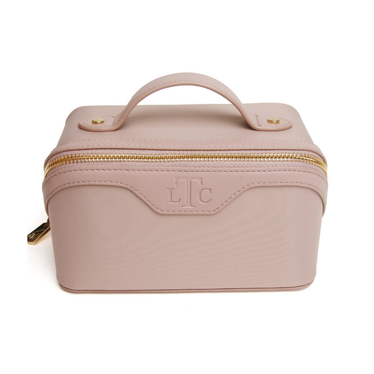 Pink - The London Train Case Co. Mini Two-Tone Train Case