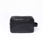 Mens Luxury Zip Wash Bag With Carry Handle And Graphite Stripe - by Paul Oliver