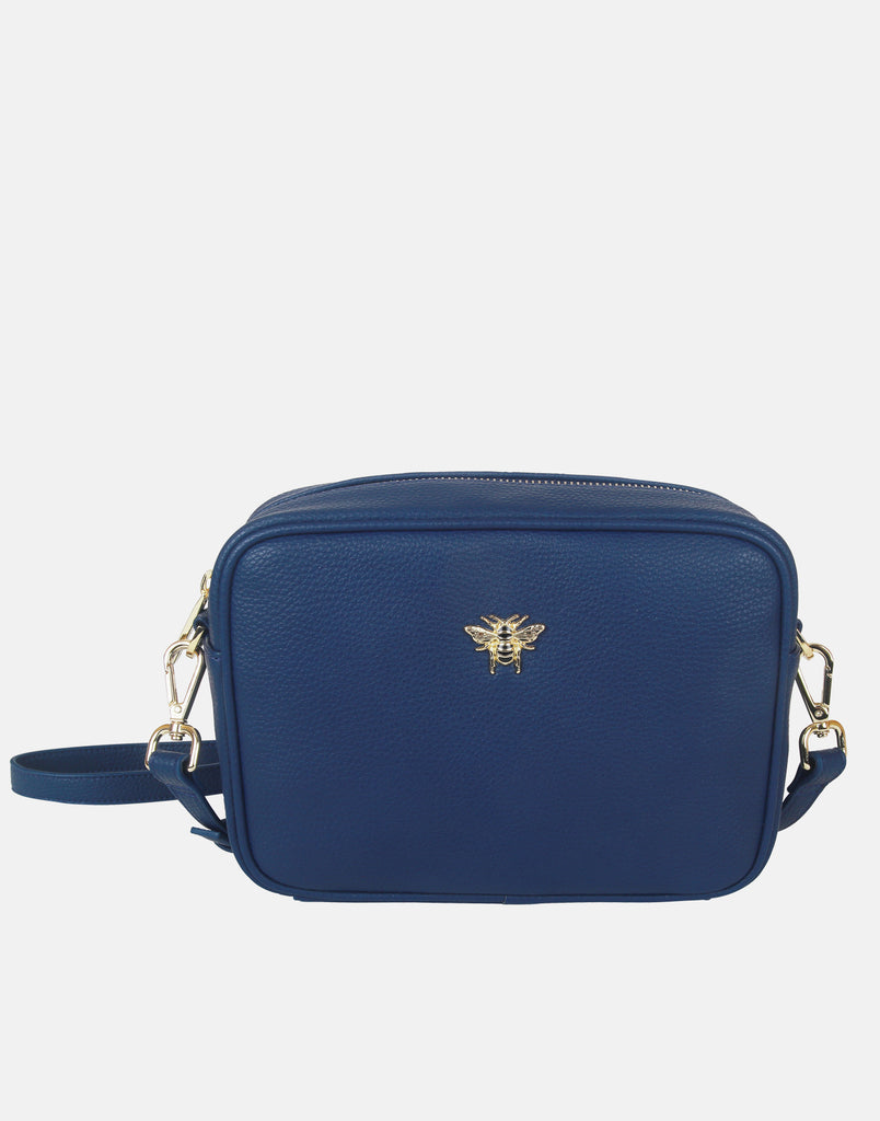 Navy Blue Leather Cross-body Bag, Small Women Purse, Sury - Fgalaze Genuine  Leather Bags & Accessories