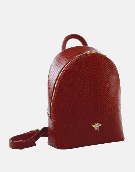 Richmond Cherry Snake print Backpack