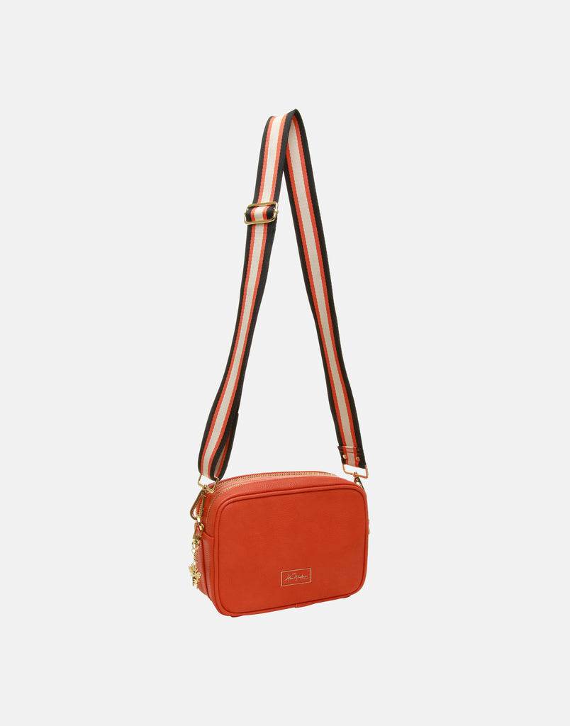 Alice Wheeler Soho Duel Compartment Camera Crossbody Bag - For Ladies With 2 Adjustable Straps & Bee Charm