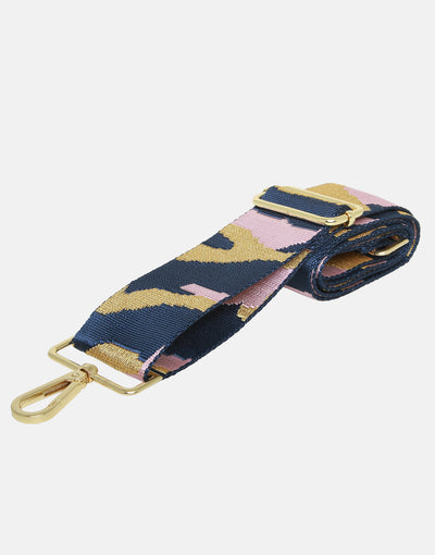 Navy camouflage woven shoulder strap