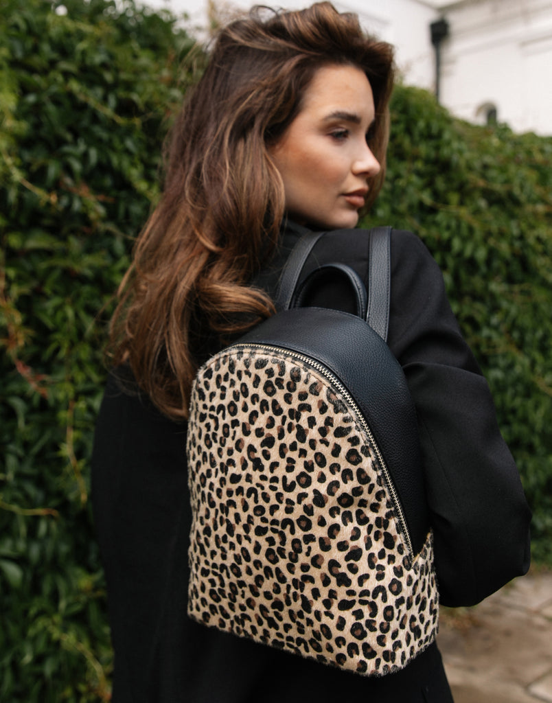Leopard Print Back Pack Alice Wheeler London