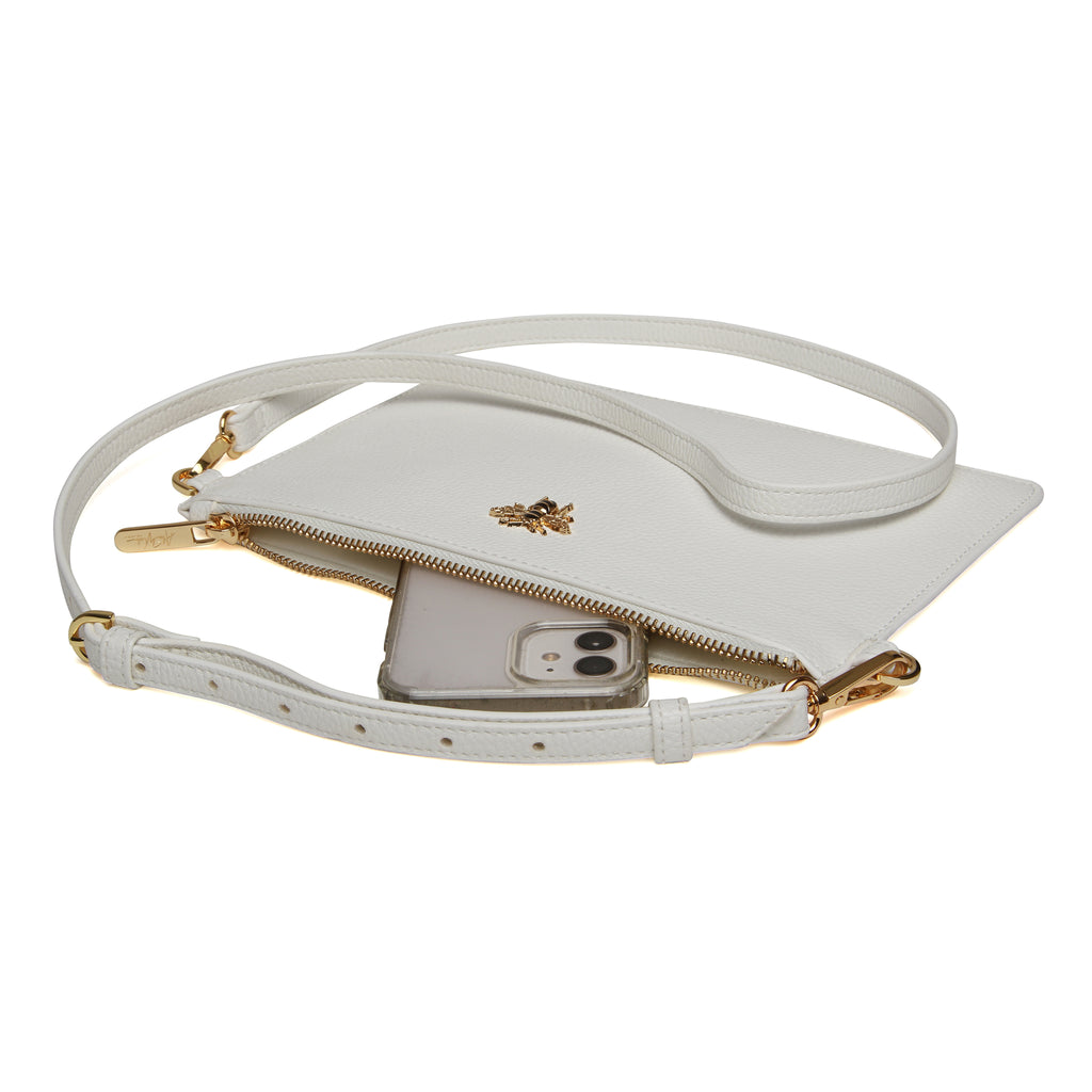 White - Ealing Phone/Clutch pouch