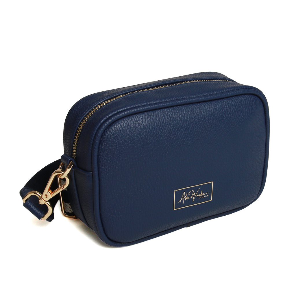 Navy Mini mayfair with webbing strap