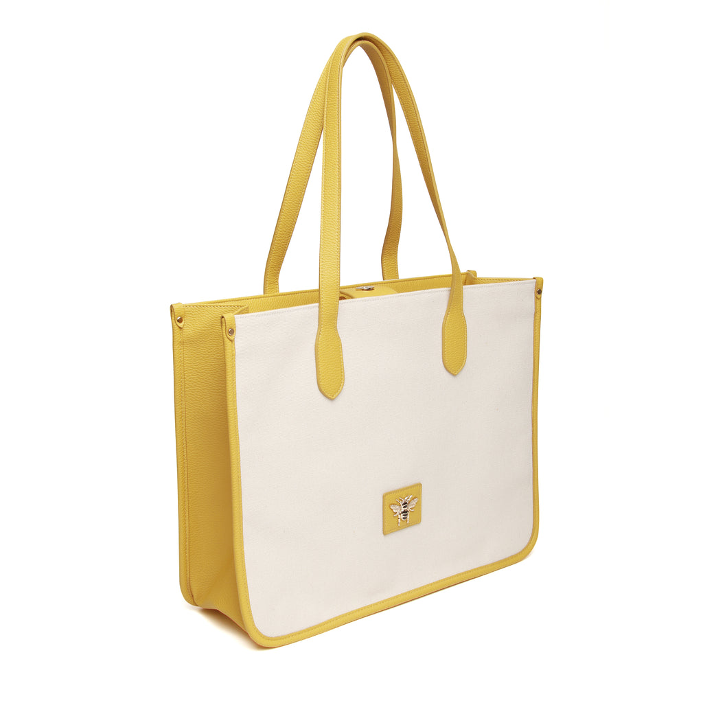 Mustard Kingston Canvas Tote bag – Alice Wheeler London