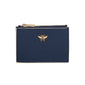 Navy & Cream - waxed edge Clevedon purse