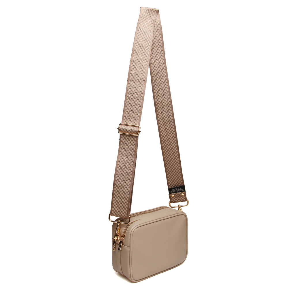 Alice Wheeler Soho Duel Compartment Camera Crossbody Bag - For Ladies With 2 Adjustable Straps & Bee Charm