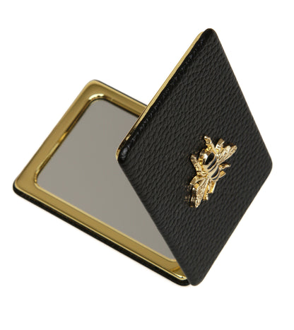 Black Oblong Compact Mirror