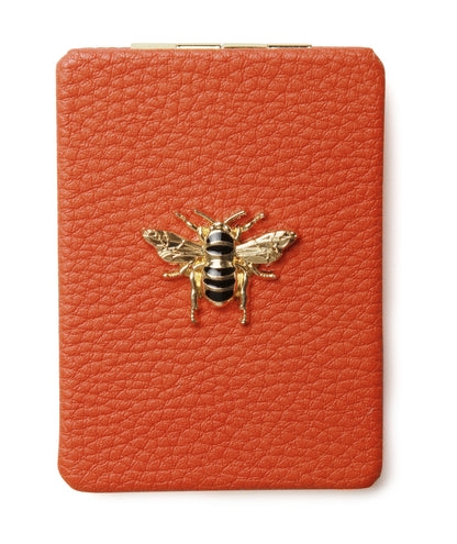 Orange Oblong Compact Mirror