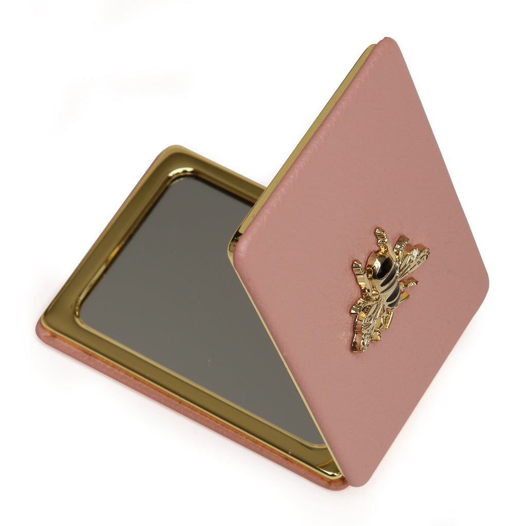 Pink Oblong Compact Mirror
