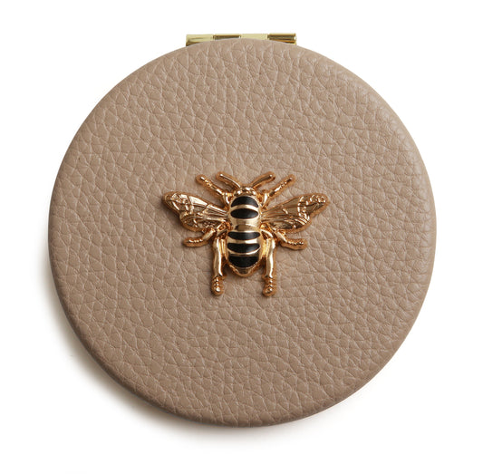 Stone Round Compact mirror